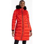 Női Poliészter Piros Téli Kapucnis Steppelt kabátok 