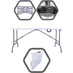 Nagy sűrűségű polietilén / HDPE Összehajtható Kerti asztalok 