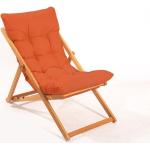 Összecsukható kerti szék, narancssárga párnával - OMBRE - Butopêa