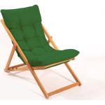 Összecsukható kerti szék, zöld párnával - OMBRE - Butopêa