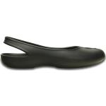 Női Elegáns Gumi Fekete Crocs Olivia II Balerina cipők akciósan 