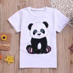 Lány Lezser Fehér Kung Fu Panda Gyerek rövid ujjú pólók 12 hónaposoknak 
