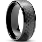 Férfi Fekete Nemesacél gyűrűk Rozsdamentes acélból 48 