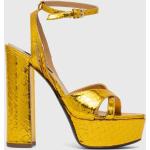 Női Szexi Bőr Arany PATRIZIA PEPE Tűsarkú cipők 41-es méretben 