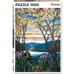 Színes Piatnik 1000 darabos  Magnólia motívumos Puzzle-k 9 - 12 éves korig 