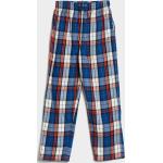 Fiú Lezser Kockás Kék Gant Gyerek pizsamák 6 éveseknek 