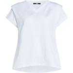Női Sportos Fehér Karl Lagerfeld V-nyakú pólók Fenntartható forrásból L-es 