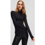 Női Elegáns Fekete Karl Lagerfeld Garbó nyakú Ujjatlan pólók S-es 