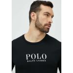 Designer Férfi Feliratos Fekete Polo Ralph Lauren Hosszu ujjú Pizsama felsők S-es 