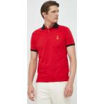 Designer Férfi Piros Polo Ralph Lauren Rövid ujjú pólók S-es 