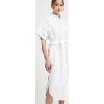Designer Női Fehér Polo Ralph Lauren Midi Midi ruhák S-es 