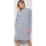 Designer Női Sötétkék árnyalatú Polo Ralph Lauren Midi Midi ruhák XXS-es 