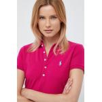 Designer Női Elasztán Rózsaszín Polo Ralph Lauren Galléros pólók S-es 