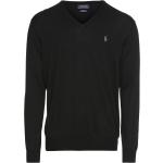 Polo Ralph Lauren Pulóver 'Ls Sf Vn Pp-Long Sleeve-Sweater' Fekete
