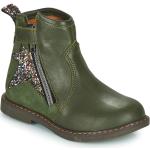Lány Bőr Khaki zöld árnyalatú Bélelt Téli cipők Cipzáros kapoccsal akciósan 31-es méretben 