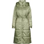 Női Khaki zöld árnyalatú Téli Steppelt kabátok akciósan L-es 