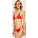 Női Nylon Piros Puma Bélelt Merevítős bikini felsők Fenntartható forrásból - 70C kosár S-es 