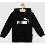 Elasztán Fekete Puma Kapucnis Gyerek pulóverek Fenntartható forrásból 6 éveseknek 