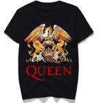 Queen Band férfi póló korona nyomtatás pár ruha nyári póló 2022 alkalmi O-nyakú felsõk szerelmeseinek grafikus póló