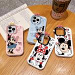 Szilikon Mickey Mouse és barátai Minnie Mouse Telefontokok Törésálló 