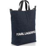 Retikül Karl Lagerfeld K/logo Denim Canvas Shopper