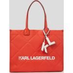 Női Elegáns Bőr Piros Karl Lagerfeld Bőrtáskák 
