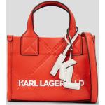 Női Bőr Piros Karl Lagerfeld Bőrtáskák 