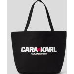 Női Elegáns Vászon Fekete Karl Lagerfeld Bevásárló táskák 