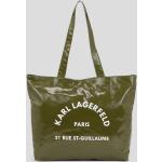 Női Elegáns Twill Zöld Karl Lagerfeld Bevásárló táskák 