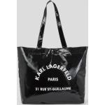 Női Elegáns Twill Fekete Karl Lagerfeld Bevásárló táskák 