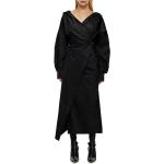 Aszimmetrikus Női Lezser Fekete Diesel Hosszu ujjú Átlapolt ruhák XS-es 