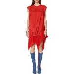 Aszimmetrikus Női Lezser Feliratos Sifon Piros Diesel Féloldalas ruhák S-es 