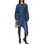 Aszimmetrikus Női Lezser Kék Diesel Hosszu ujjú Féloldalas ruhák 