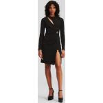 Női Retro Csipke Fekete Karl Lagerfeld Hosszu ujjú Testhezálló ruhák XS-es 
