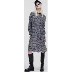 Ruha Karl Lagerfeld Printed Silk Shirt Dress