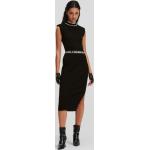 Női Elegáns Fekete Karl Lagerfeld Ujjatlan Kötött ruhák Fenntartható forrásból XS-es 