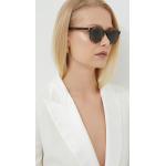Designer Női Műanyag Barna Saint Laurent Paris Kerek napszemüvegek 