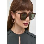 Designer Női Műanyag Barna Saint Laurent Paris Szögletes napszemüvegek 5 XL-es 
