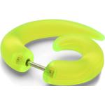 Férfi Neon zöld árnyalatú Lucleon Bedugós fülbevalók Rozsdamentes acélból 