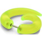 Férfi Neon zöld árnyalatú Lucleon Bedugós fülbevalók Rozsdamentes acélból 