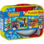 Schmidt 2x26+2x48 db-os puzzle fém bõröndben - Benjamin the Elephant Puzzle-Box (55594)
