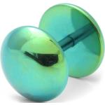 Férfi Neon zöld árnyalatú Lucleon Bedugós fülbevalók Orvosi fém 