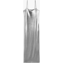 Shiny maxi slip dress - Silver