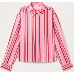 Short Regular Fit Striped Shirt - Pink