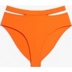 Női Poliészter Narancssárga Monki Magas derekú bikini alsók Fenntartható forrásból XS-es 
