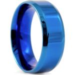 Sima kék színű acélgyűrű