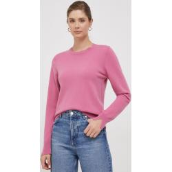 Sisley gyapjúkeverék pulóver könnyű, nõi, rózsaszín