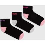 Elasztán Fekete Skechers Gyerek zoknik 3 darab / csomag 