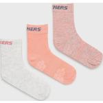 Elasztán Rózsaszín Skechers Gyerek zoknik 3 darab / csomag 