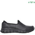 Női Lezser Fekete Csúszásmentes Munkavédelmi cipők Fínom bőr 41-es méretben 